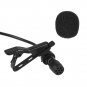 Mini Portable Microphone Condenser Clip-on Lapel Lavalier Mic Wired