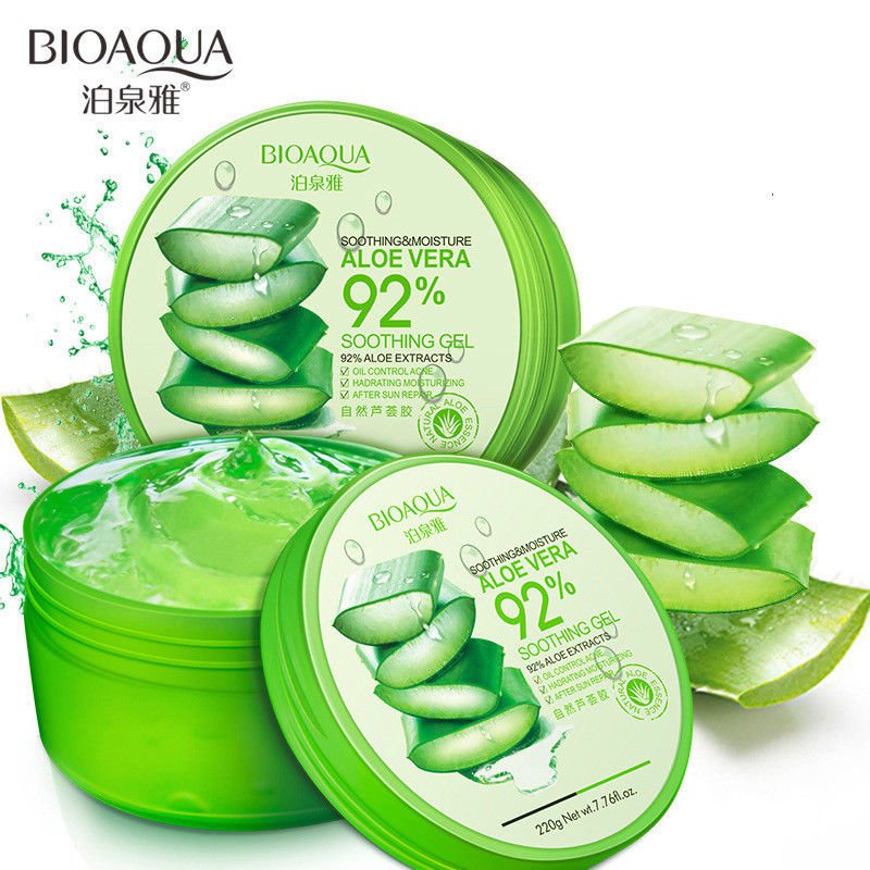 BIOAQUA 220g Natural aloe vera Smooth Gel Acne Treatment Face Repair After Sun