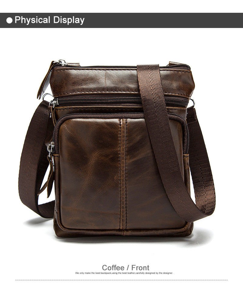 Leather men bags male cowhide flap bag Shoulder Crossbody bags Handbags small