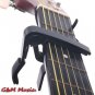 Acoustic Electric Guitar Bass Ukulele Trigger alloy Capo Tune Key Clamp Black