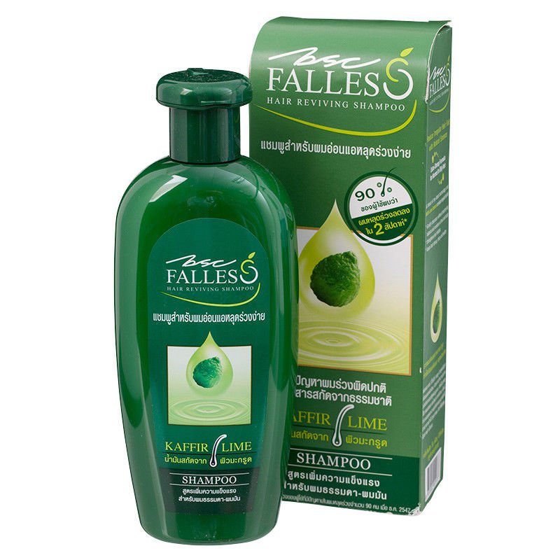 Reduce Hair Fall Reviving Shampoo KAFFIR LIME BSC FALLES for Normal Oil 90 Gr.