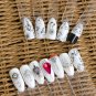 40 pcs Nail Stickers Water Decals Butterfly Floral Animal  Nail Art Decoration