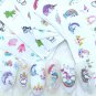 40 pcs Nail Stickers Water Decals Butterfly Floral Animal  Nail Art Decoration