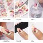 40 pcs Nail Stickers Water Decals Butterfly Floral Animal  Nail Art Decoration