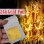 DIY 18 Pcs. Gold leaf Foil 24 K food make-up artist phone case Facial Spa