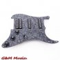 Pickguard Pickups Loaded Prewired 11 Hole SSH Black Pearl Electric Guitar