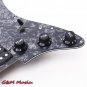 Pickguard Pickups Loaded Prewired 11 Hole SSH Black Pearl Electric Guitar