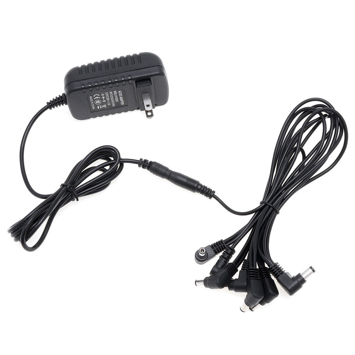 Power Supply Cable Bend Connector with 2A 9V DC Adapter (US Optional) for Guitar