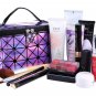 Cosmetic Bag Functional PU Leather Travel Make Up Case Pouch Toiletry Kit Bag