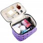 Cosmetic Bag Functional PU Leather Travel Make Up Case Pouch Toiletry Kit Bag