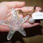 Sea World Starfish Pearl Shell Keychain Crystal Pendant Keychain Women Gift