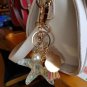 Sea World Starfish Pearl Shell Keychain Crystal Pendant Keychain Women Gift