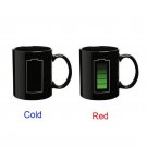 Creative Battery Magic Mugs,Positive Energy Color Changing Cup Ceramic hot&cool