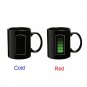 Creative Battery Magic Mugs,Positive Energy Color Changing Cup Ceramic hot&cool