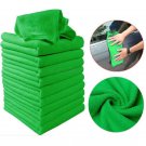 10 Pcs Green Microfiber Washcloth Auto Car Care Cleaning Towels soft Cloths