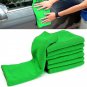 10 Pcs Green Microfiber Washcloth Auto Car Care Cleaning Towels soft Cloths