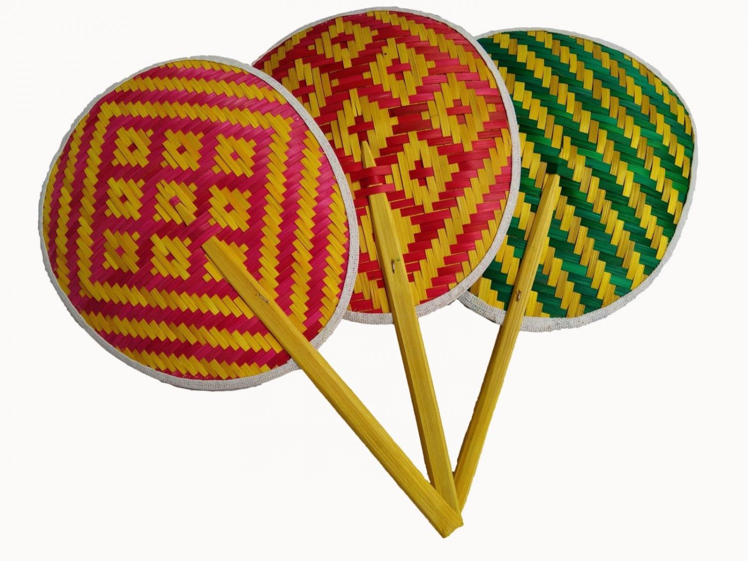 3 Piece Bamboo weave Decoration Handmade