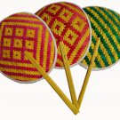 3 Piece Bamboo weave Decoration Handmade