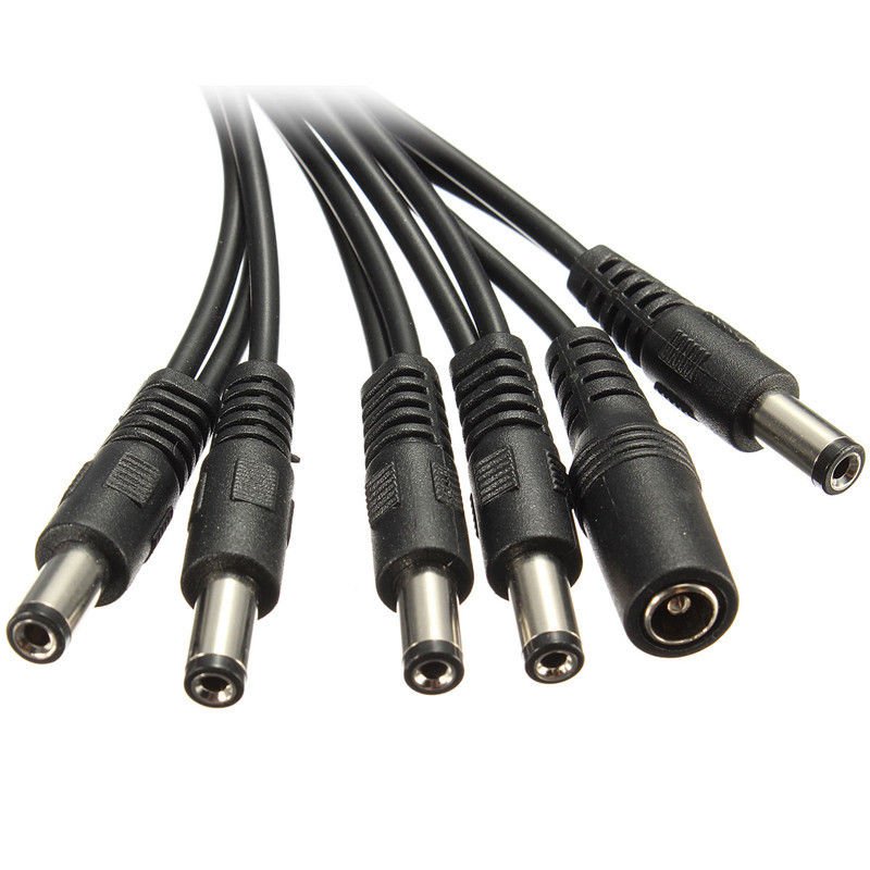 5 Way Guitar Effect Pedal Daisy Chain Power Supply Cable Splitter Copper Wire