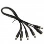 5 Way Guitar Effect Pedal Daisy Chain Power Supply Cable Splitter Copper Wire