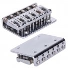 Silver 6 Saddle Hardtail Bridge Top Load 65mm Electric Guitar Bridge Accessories