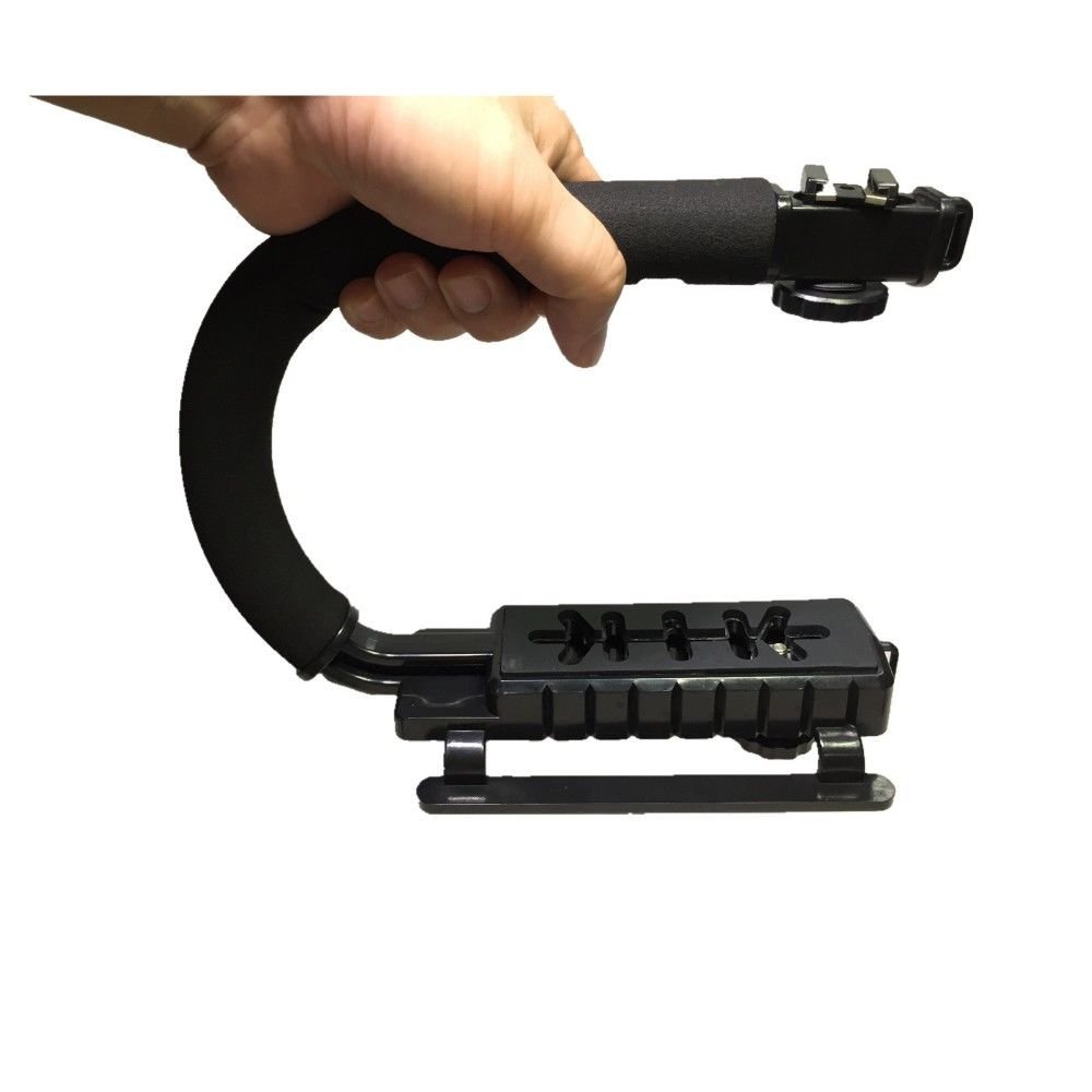 C Shape flash Bracket holder Video Handle Handheld Stabilizer Grip for DSLR SLR
