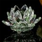80 mm Crystal Lotus Flower Ornaments Figurines Home Wedding Party Decor Gifts