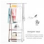 Coat Rack nonwovens Stainless steel Triangle clothes hanger wardrobe furniture