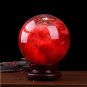 60mm-80mm Healing Gemstone Stand Red Citrine Calcite Quartz Crystal Sphere Ball