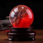60mm-80mm Healing Gemstone Stand Red Citrine Calcite Quartz Crystal Sphere Ball