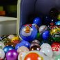 Set of 85 Glass Marbles in a iron Gift Box Traditional Colourful Vintage Toys