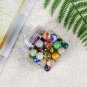 Set of 88 Glass Marbles In A Iron Gift Box Colourful Vintage 16mm Toys Classic