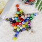 Set of 88 Glass Marbles In A Iron Gift Box Colourful Vintage 16mm Toys Classic