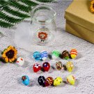 16mm Set of 15 Glass Marbles In A Gift Box Colourful Vintage Toys Classic New