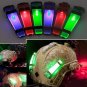FMA Airsoft Tactical Helmet LED Blinking Safety Flash Light Magic Tape Backed