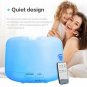 Ultrasonic Remote Control Essential Oil Aroma Cool Air Humidifier Diffuser 300ml