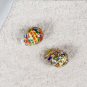 2 Pcs 35mm Easter Eggs Colorful Bright Egg Assortment Toy Gift Glass Ball Bead