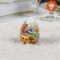 2 Pcs 35mm Easter Eggs Colorful Bright Egg Assortment Toy Gift Glass Ball Bead
