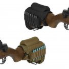 Tactical Rifle Gun Ammo Rifle Buttstock Shell Holder Cheek Rest Case Holster