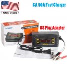 12V 6A 10A Auto Fast Lead-acid Battery Charger For Car Motorcycle LCD Display US