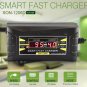 12V 6A 10A Auto Fast Lead-acid Battery Charger For Car Motorcycle LCD Display US
