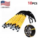 10Pcs Emergency Thickening Ice Snow Anti-skid Tire Chains Slip For Car Truck SUV