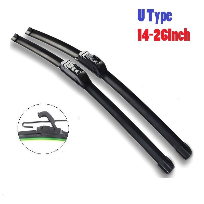 Universal U-type Soft Frameless Bracketless Rubber Car Windshield Wiper Blade