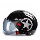 Universal Open Face Half Helmet Motorcycle Scooter Drop Down Sun Visor Googles