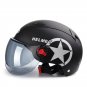 Universal Open Face Half Helmet Motorcycle Scooter Drop Down Sun Visor Googles