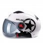 Universal Open Face Half Helmet Motorcycle Scooter Drop Down Sun Visor Googles