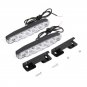 2Pcs Xenon White 6 LED Super Bright DRL Daytime Running Driving Lights Fog Lamps