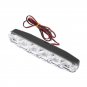 2Pcs Xenon White 6 LED Super Bright DRL Daytime Running Driving Lights Fog Lamps