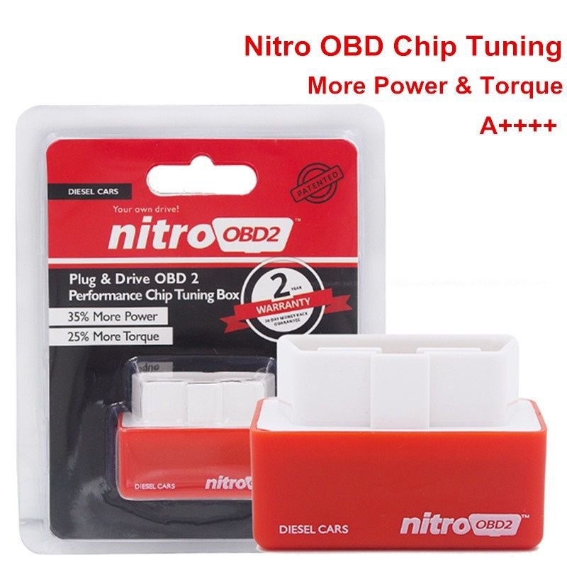 Nitro OBD2 Performance Chip Tuning Box Plug and Drive For Diesel Cars Vechile