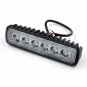 2X 6 INCH 18W LED WORK LIGHT BAR SPOT BEAM OFFROAD DRIVING FOG 4WD LAMP UTE SUV